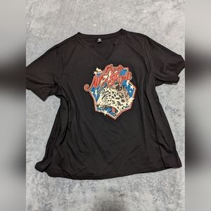 Shein curve 2xl rock n roll tee